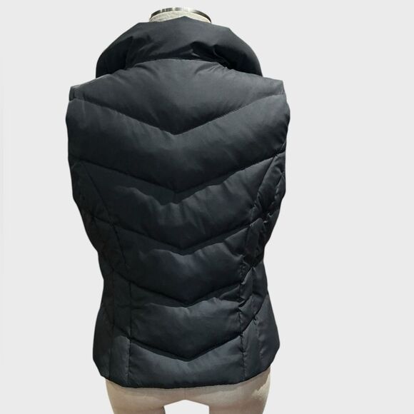 Hollister Womens Large Down Puffer Vest Zipper Front Sleeveless Pockets - Picture 3 of 9